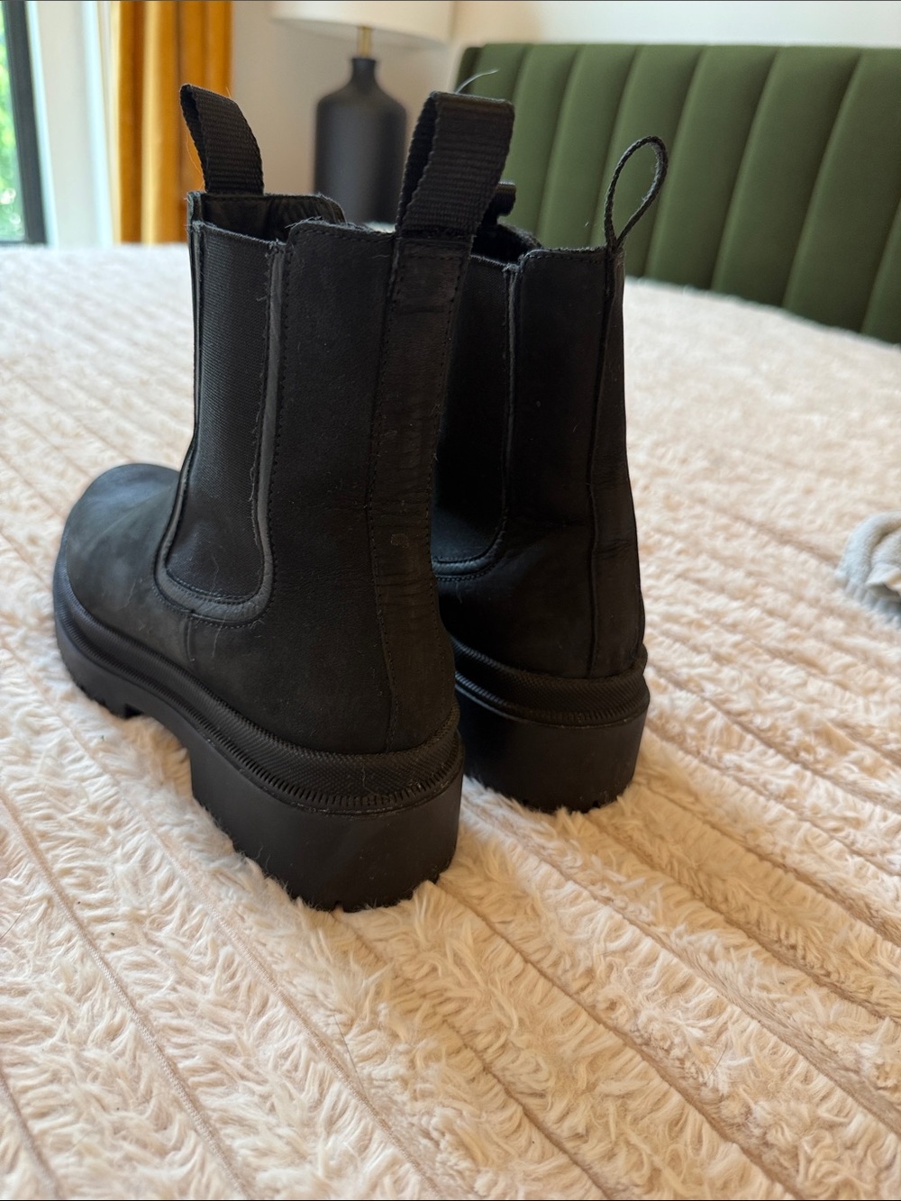 Thursday Black Chelsea Legend platform Boots leather- women’s size 8.5 - Picture 3 of 3